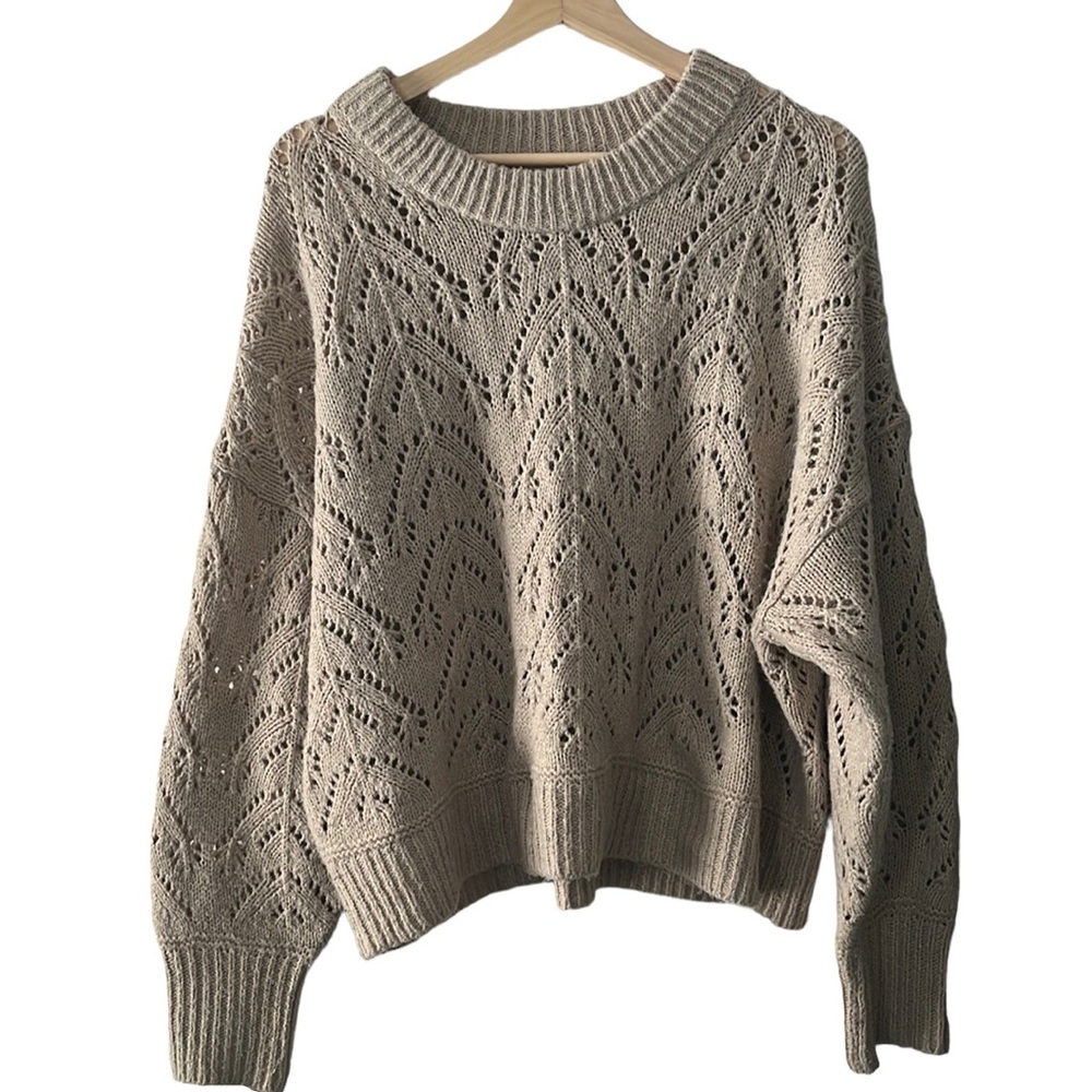 Oversized oatmeal sweater